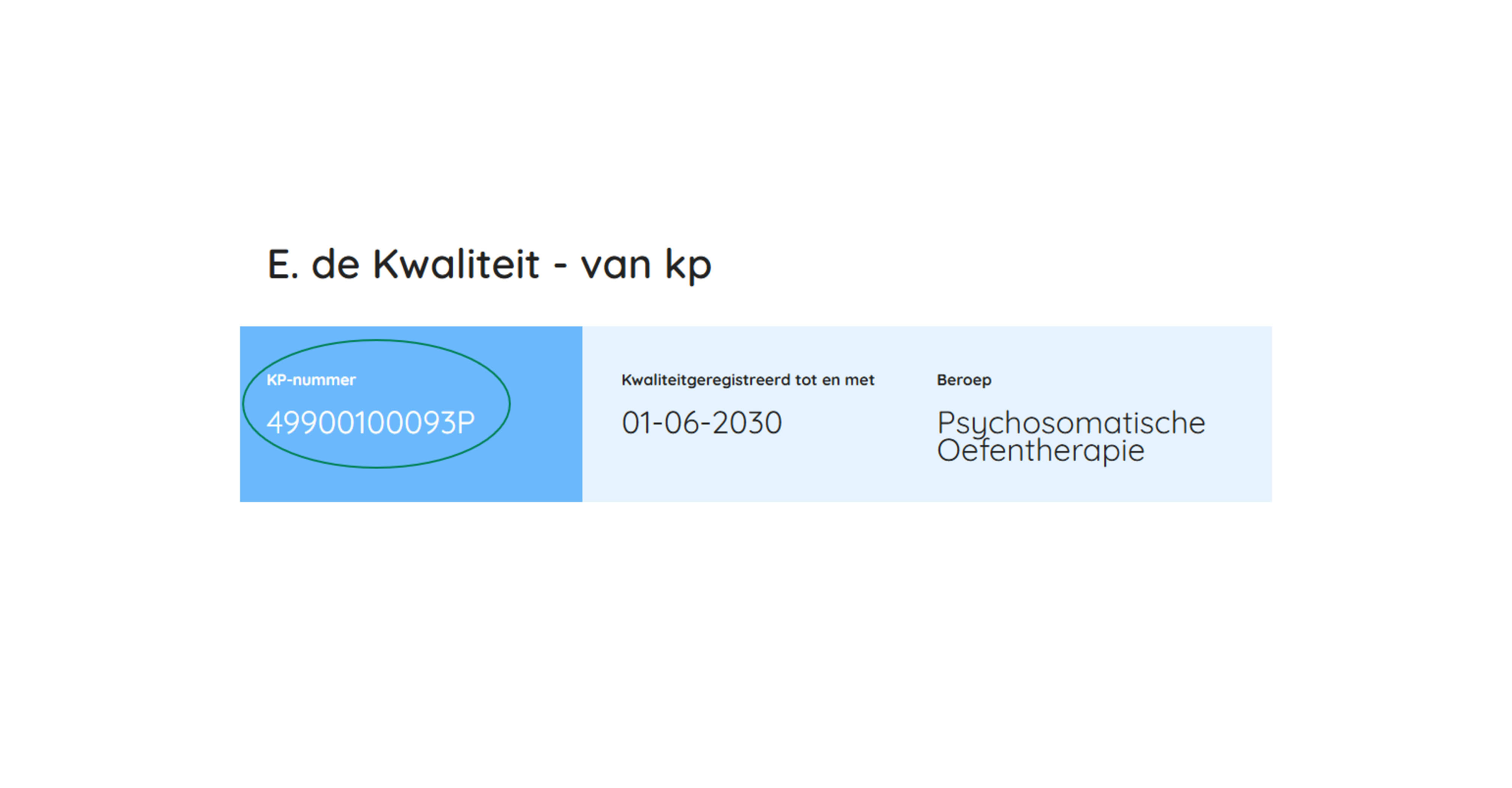 Heb jij een specialisatie? Dan is de slash ‘/’ niet meer nodig achter ...