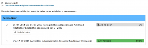 Aanmelden specialisatie gelukt MBB
