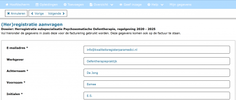 Factuurgegevens oefen