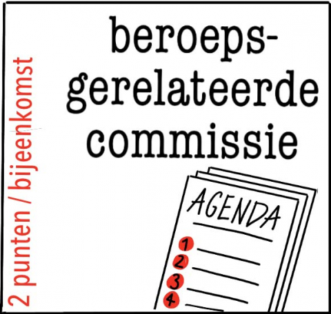 Deelname beroepsgerelateerde comissie beroepsvereniging (intern of extern)